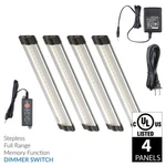 Lightkiwi G8988 6 Inch Warm White Led Under Cabinet Lighting - 4 Panel Kit. Fixed Price $44.99.