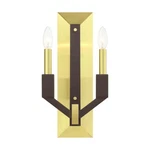 Livex Beckett Light Ada Double Sconce, Satin Brass 51162-12. Fixed Price $257.96.