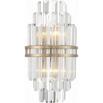 Crystorama HAY-1402-AG Hayes Sconce Wall Light In Aged Brass. Fixed Price $498.00.