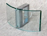 Access Lighting Wall Sconce, Modern Style, Chrome And Glass, Model 50511-CH. Fixed Price $29.00.