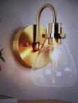 Uolfin Modern Teardrop Bedroom Wall Light(s) 1-LIGHT Brass Sconce Lighting. Fixed Price $34.95.