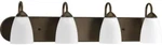 Progress Lighting P2709-20 4-100W Med Bath Bracket, Antique Bronze. Fixed Price $115.70.