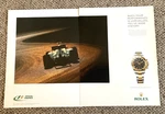 Rolex Cosmograph Daytona F1 - Frameable Collectible Classic Watch Advert. Fixed Price $13.68.