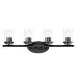 Black Four Light Bath Vanity From The Corona Collection. Fixed Price $138.00.