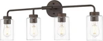 Oil Rubbed Bronze Bathroom Vanity Light, 4-LIGHTS Fixtures Over. Fixed Price $105.73.