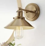 Jonathan August 7.75 In. Metal Shade Brass Gold Vanity Light. Fixed Price $29.99.