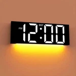 Jall 12'' Large Digital Wall Clock, Big Led Number Dispaly, Dst, Night Light .... Fixed Price $32.79.