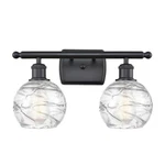 Innovations Small Deco Swirl 2-LT Bath, Black/clr 516-2W-BK-G1213-6. Fixed Price $199.94.