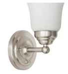 Hampton Bay Ashhurst One Light Wall Sconce. Fixed Price $27.99.