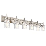 Bathroom Vanity Lighting Fixtures 6 Lights,brushed Nickel Lig.... Fixed Price $242.03.