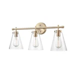 Millennium Lighting Aliza 3 26" Wide Vanity Light, Modern Gold. Fixed Price $164.99.