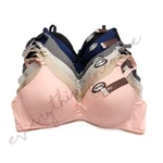 6 Pack Wireless Full Cup Cotton Light Padded Comfortable No T-shirt Bras. Fixed Price $41.01.