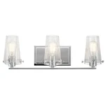 Kichler Alton Bath 3LT, Chrome, Clear Seeded - 45297CH. Fixed Price $319.99.