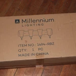 Millennium Lighting Four Vanity Bronze/dark 1494-RBZ. Fixed Price $73.32.