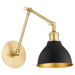 5392 Wall Mounts 1-LIGHT In Aged Brass With Textured Black. Fixed Price $215.00.
