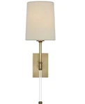 Visual Comfort Suzanne Kasler Camille Sconce Rubbed Antiqued Brass SK-2016HAB-L. Fixed Price $389.99.