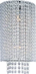 ET2 E23131 Chrome Spiral 8"W Crystal Wall Sconce. Fixed Price $142.40.