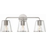 Crystorama FUL-913-PN-CL Fulton Bathroom Vanity Light Polished Nickel. Fixed Price $227.42.