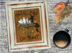 Halloween Trick Or Treat Ghost Witch Jack Lantern Wagon Fun Wall Art Print. Fixed Price $18.95.