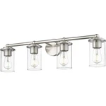 Z-lite 742-4V-BN Thayer Light 30.75 Inch Brushed Nickel Vanity Wall. Fixed Price $161.50.