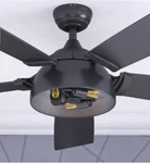 52" Matte Ceiling Fan + Remote Unique Led Steampunk Light Modern Industrial Barn. Fixed Price $299.99.