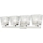 Z-lite 1936-4V-BN Astor Light 29 Inch Brushed Nickel Vanity Wall. Fixed Price $187.00.