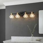 24'' Vanity Lights With Crystal Shade Bathroom Mirror Wall Fixture Black. Fixed Price $56.99.