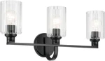 Kichler 55226FLU Gioe 3 Light 24"W Vanity - Black. Fixed Price $183.99.