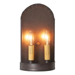 Irvins Country Tinware Arch Sconce Kettle Black. Fixed Price $84.95.