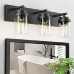 Izorro Bathroom Vanity Fixture, 3-LIGHT 22 Inch Matte Black Li.... Fixed Price $57.20.