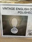 New Restoration Hardware Vintage English Oval Wall Sconce Polished Nickel. Fixed Price $149.95.