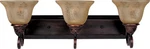 Maxim 11232 Bronze/amber Symphony 26"W Bath Light. Fixed Price $219.30.