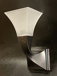 Brizo 697030 Virage Single Light Sconce Brushed Brown Metal Frosted Glass Wow!. Fixed Price $350.00.