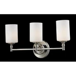Z-lite Cannondale Vanity Light, Chrome, Matte Opal 2103-3V. Fixed Price $144.99.