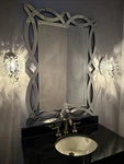 2 Maxim Comet Collection 10" High Chrome Wall Sconces. Fixed Price $240.00.