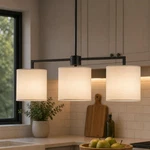 Emak Modern 34 Inch Kitchen Island Lighting, Black Dining Room. Fixed Price $84.93.
