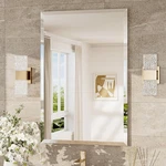 Rectangle Wall Mirror Frameless For Bathroom With Safety Hanger 1" Beveled Edge. Fixed Price $39.97.