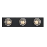 Matte Black 3 Light Vanity Fixture Low Profile Design For Bathroom Makeup .... Fixed Price $35.29.