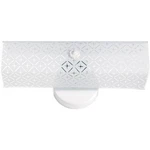 Nuvo Lighting 76/276 White 2-LIGHT 14"W Bath Bar With Patterned Glass Shade. Fixed Price $29.99.