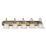 Livex Lighting Belmont 5 Bath Antique Brass. Fixed Price $324.99.