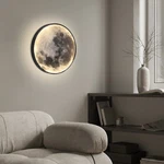 Led Moon Wall Lamp Light Round Fixture Sconce Modern Bedroom Home Decor Us. Fixed Price $62.54.