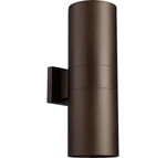Quorum 721-2-86 Cylinder 17.25" 2-LIGHT Outdoor Wall Oiled Bronze. Fixed Price $206.00.