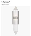 2 Visual Comfort Langston 700WSLGSN18 Modern-deco Large-wall Sconces-new. Fixed Price $500.00.