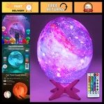 5.9'' Galaxy Moon Lamp - Remote & Touch Control, 16 Colors Led Night Light, Rech. Fixed Price $31.99.