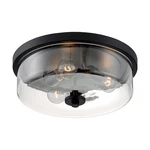 Nuvo Lighting Sommerset 3 Flush Mount, Clear Glass, Matte Black 60-7269. Fixed Price $234.99.