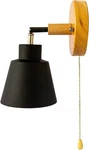 Chrasy Modern Wall Lamp Sconce With Pull Cord Switch Indoor Bedside Black. Fixed Price $39.51.
