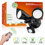 Led Dual-head Floodlight With Pir Motion Sensor IP65 Outdoor Security 25W. Fixed Price $106.36.