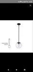 Design House Gracelyn Modern Indoor Dimmable Light Globe Shade Pendant 588509 Mb. Fixed Price $45.99.