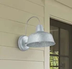 Safavieh Lighting Jennine Outdoor Wall Sconce Silver Industrial Chic Nib. Fixed Price $75.00.