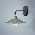 Hinkley Rigby 8 1/2"H Aged Zinc Barn Light Wall Sconce. Fixed Price $179.00.